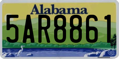 AL license plate 5AR8861