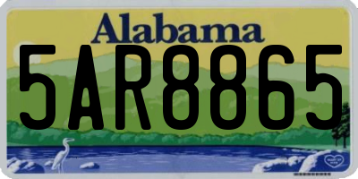AL license plate 5AR8865