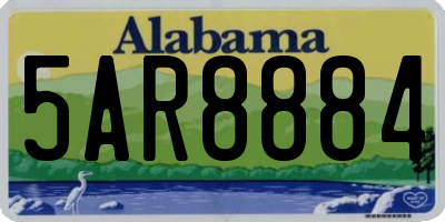 AL license plate 5AR8884