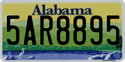 AL license plate 5AR8895