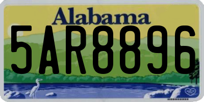 AL license plate 5AR8896