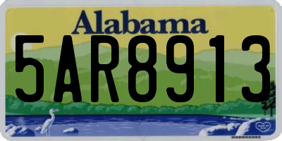 AL license plate 5AR8913