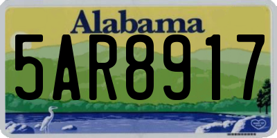 AL license plate 5AR8917
