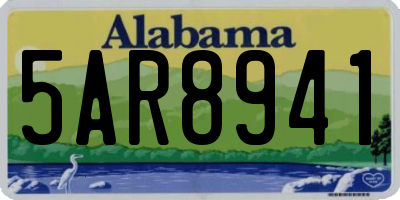 AL license plate 5AR8941