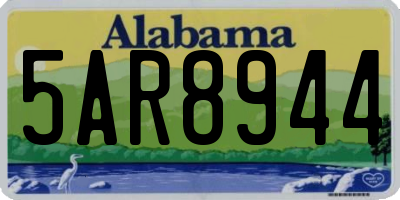 AL license plate 5AR8944