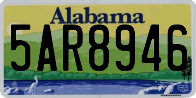 AL license plate 5AR8946