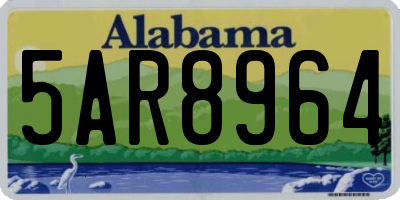 AL license plate 5AR8964