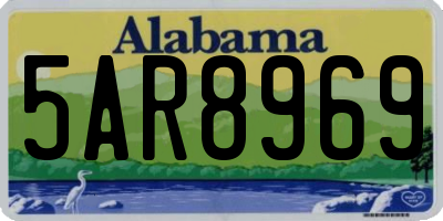 AL license plate 5AR8969