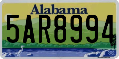 AL license plate 5AR8994