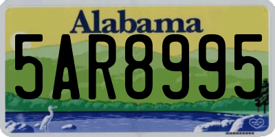 AL license plate 5AR8995