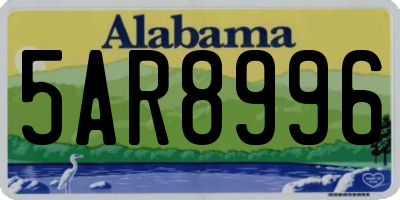 AL license plate 5AR8996