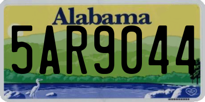AL license plate 5AR9044