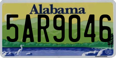 AL license plate 5AR9046