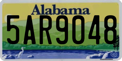 AL license plate 5AR9048