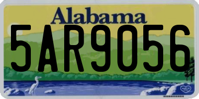 AL license plate 5AR9056