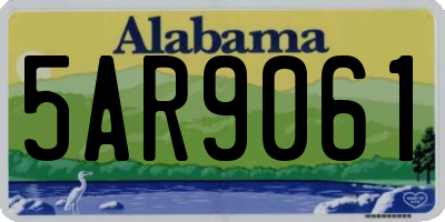 AL license plate 5AR9061