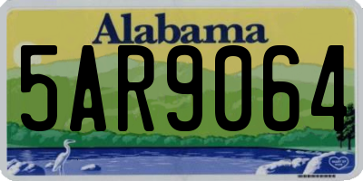 AL license plate 5AR9064