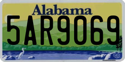 AL license plate 5AR9069