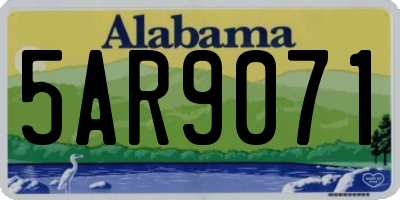 AL license plate 5AR9071