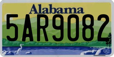 AL license plate 5AR9082