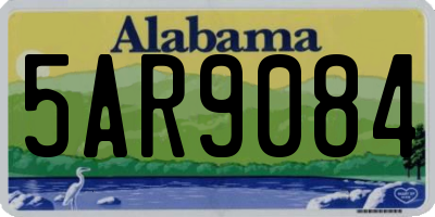 AL license plate 5AR9084