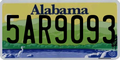 AL license plate 5AR9093