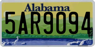 AL license plate 5AR9094