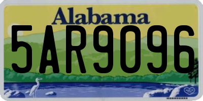 AL license plate 5AR9096