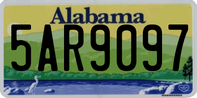 AL license plate 5AR9097