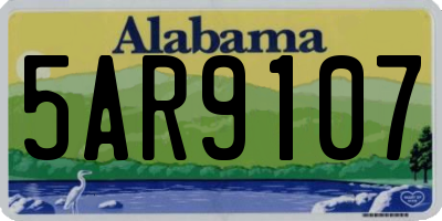 AL license plate 5AR9107