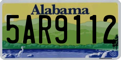 AL license plate 5AR9112