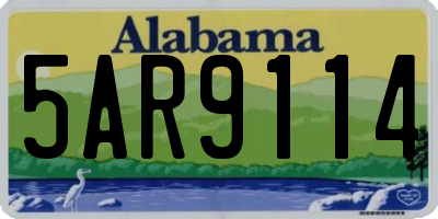 AL license plate 5AR9114