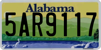 AL license plate 5AR9117