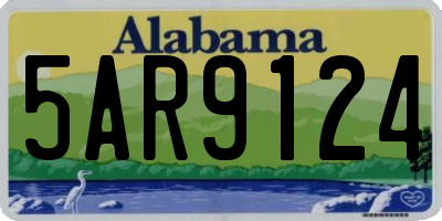 AL license plate 5AR9124