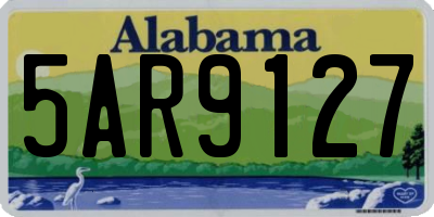 AL license plate 5AR9127