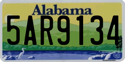 AL license plate 5AR9134