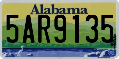 AL license plate 5AR9135