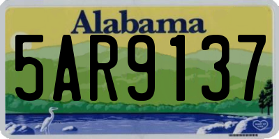 AL license plate 5AR9137