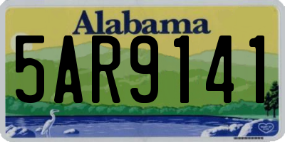 AL license plate 5AR9141