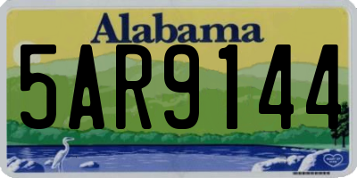 AL license plate 5AR9144