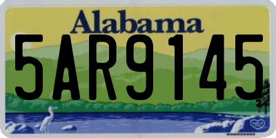 AL license plate 5AR9145