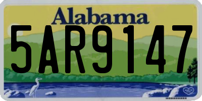AL license plate 5AR9147