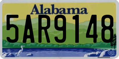 AL license plate 5AR9148
