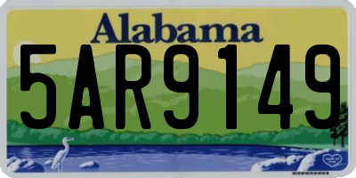 AL license plate 5AR9149