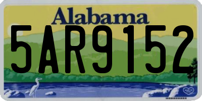 AL license plate 5AR9152