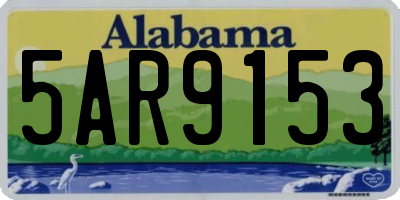 AL license plate 5AR9153