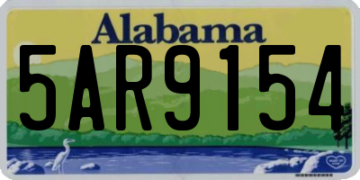 AL license plate 5AR9154