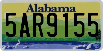AL license plate 5AR9155