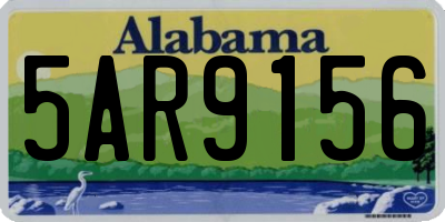 AL license plate 5AR9156