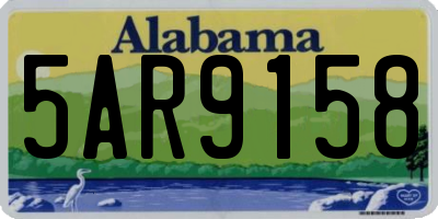 AL license plate 5AR9158